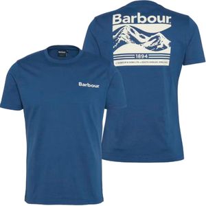 Barbour - T-shirts - Camber Graphic T-Shirt Oceana voor Heren van Katoen - Maat M - Blauw