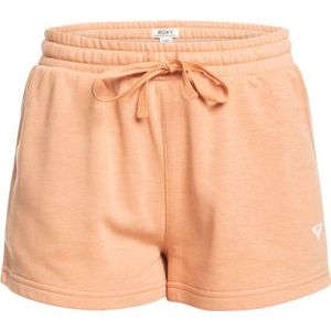 Roxy - Dames shorts - Surf Stocked Short Terry Cafe Creme voor Dames van Katoen - Maat M - Roze