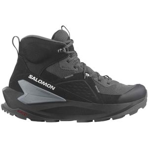 Salomon - Heren wandelschoenen - Elixir Mid Gtx Black/Magnet/Quiet Shade voor Heren - Maat 9 UK - Grijs