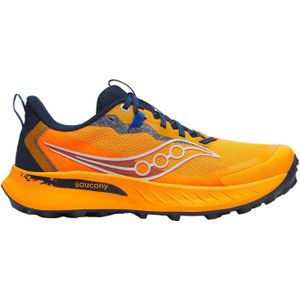 Saucony - Trailschoenen - Peregrine 15 Peel/Navy voor Heren - Maat 43 - Oranje