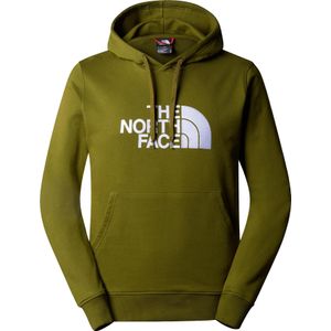 The North Face - Sweatshirts en fleeces - M Light Drew Peak Pullover Hoodie Forest Olive voor Heren van Katoen - Maat XL - Kaki