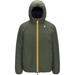 K-Way - Jassen - Jack Eco Stretch Prime Do Green B Green voor Heren van Nylon - Maat L - Groen