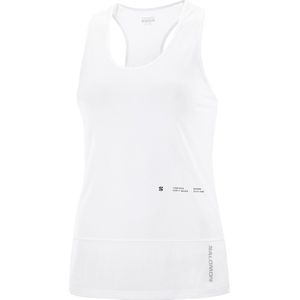 Salomon - Trail / Running dameskleding - Cross Run Tank Gfx W White voor Dames - Maat XS - Wit