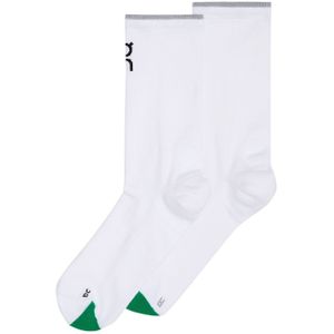 On - Trail / Running kleding - Elite Run Sock High U White Ivory voor Heren - Maat S - Wit