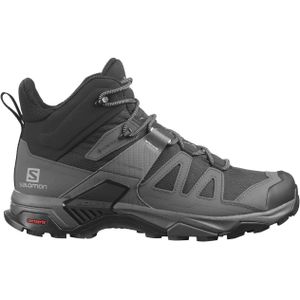 Salomon - Heren wandelschoenen - X Ultra 4 Mid Wide Gtx Black/Magnet voor Heren - Maat 8 UK - Zwart