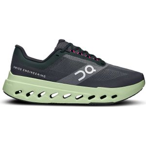 On - Hardloopschoenen - Cloudsurfer Next W Black/Lima voor Dames van Gerecycled Polyester - Maat 39 - Zwart