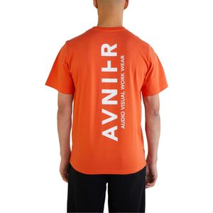 Avnier - T-shirts - T-Shirt Source Red Clay Vertical V3 voor Heren van Katoen - Maat L - Oranje