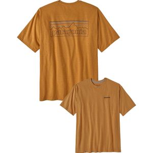 Patagonia - T-shirts - M's P-6 Logo Responsibili-Tee Golden Caramel voor Heren van Katoen - Maat S - Bruin