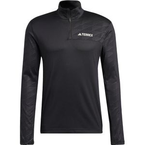 Adidas - Wandel- en bergsportkleding - Multi Half Zip Longsleeve Black voor Heren - Maat M - Zwart