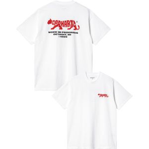 Carhartt - T-shirts - S/S Rocky T-Shirt White voor Heren - Maat M - Wit