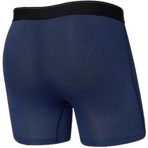 Saxx Underwear - Wandel- en bergsportkleding - Quest Boxer Brief Fly Midnight Blue II voor Heren - Maat L - Marine blauw