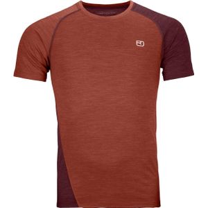Ortovox - Wandel- en bergsportkleding - 120 Cool Tec Fast Upward T-Shirt M Clay Orange voor Heren van Wol - Maat M - Oranje
