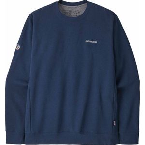 Patagonia - Sweatshirts en fleeces - Fitz Roy Icon Uprisal Crew Sweatshirt Lagom Blue voor Heren van Katoen - Maat S - Blauw