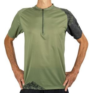 InStinct - Trail / Running kleding - Short Sleeve DÃ©lienn voor Heren - Maat M - Kaki