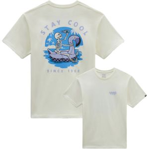 Vans - T-shirts - Beer Float SS Tee Marshmallow voor Heren van Katoen - Maat M - Wit
