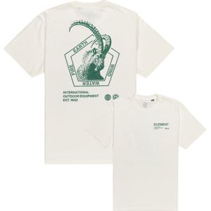 Element - T-shirts - Horned Outlook Tee Egret voor Heren van Katoen - Maat M - Beige