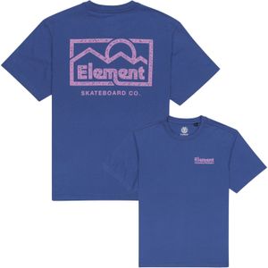 Element - T-shirts - Sunup Tee Nouvean Navy voor Heren van Katoen - Maat M - Marine blauw