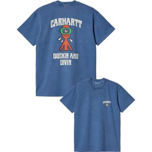 Carhartt - T-shirts - S/S Duckin' T-Shirt Acapulco voor Heren - Maat S - Blauw