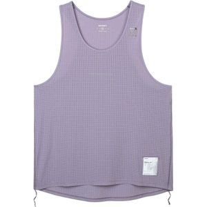 Satisfy - Trail / Running kleding - Space-O Singlet Lavender Gray voor Heren - Maat M - Roze
