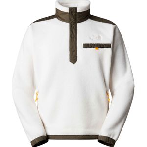 The North Face - Sweatshirts en fleeces - M Royal Arch 1/4 Snap Gardenia White/New Taupe Green voor Heren - Maat S - Wit