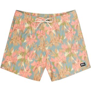 Picture Organic Clothing - Zwemkleding en poncho's - Piau 15 Boardshort Eden Garden voor Heren - Maat XL - Roze