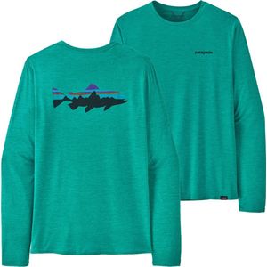 Patagonia - Wandel- en bergsportkleding - M's L/S Cap Cool Daily Graphic Shirt Subtidal Blue X-Dye voor Heren - Maat M - Blauw
