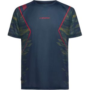 La Sportiva - Trail / Running kleding - Pacer T-Shirt M Night Sky Savana voor Heren - Maat L - Geel