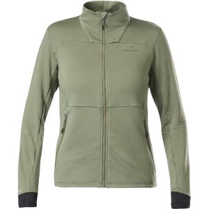 Eider - Dames fleeces - W Thorens Polartec Powergrid Fleece Khaki voor Dames - Maat S - Groen