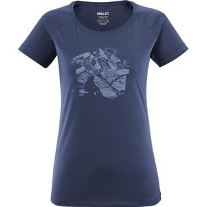 Millet - Dames wandel- en bergkleding - Tana Tee-Shirt SS W Saphir voor Dames - Maat M - Marine blauw