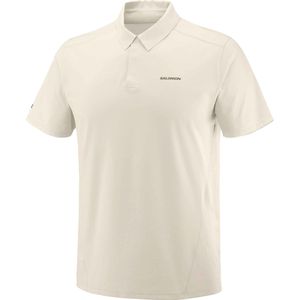 Salomon - Wandel- en bergsportkleding - Trackline Polo M Rainy Day voor Heren - Maat M - Beige