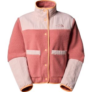 The North Face - Dames sweatshirts en fleeces - W Cragmont Fleece Jacket Light Mahogany/Pink Moss voor Dames - Maat S - Roze