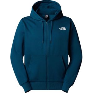 The North Face - Sweatshirts en fleeces - M Simple Dome Full Zip Hoodie Midnight Petrol voor Heren - Maat M - Marine blauw