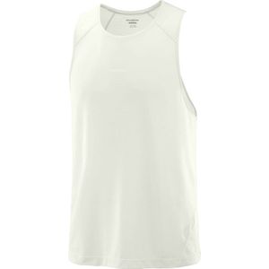 Salomon - Trail / Running kleding - Shakeout Core Tank M Icicle voor Heren - Maat L - Beige