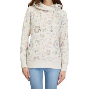 Ragwear - Dames sweatshirts en fleeces - Grisell Print Ecru voor Dames van Katoen - Maat XS - Beige