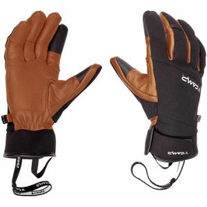 Camp - Skihandschoenen - G Hot Wool Black/Brown voor Unisex van Wol - Maat XL - Zwart
