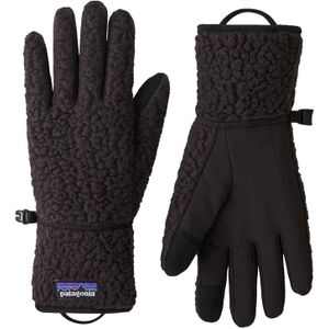 Patagonia - Skihandschoenen - Retro Pile Gloves Black voor Unisex van Wol - Maat XS - Zwart