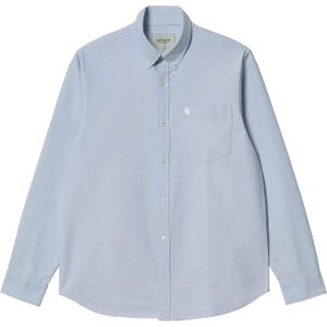 Carhartt - Blouses - L/S C-Logo Shirt Bleach / White voor Heren - Maat S - Beige
