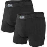 Saxx Underwear - Wandel- en bergsportkleding - Vibe Super Soft Bb 2Pk Black/Black voor Heren - Maat M - Zwart