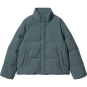 Carhartt - Jassen - W' Yanie Jacket Ore / Black voor Dames van Nylon - Maat L - Marine blauw