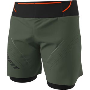 Dynafit - Trail / Running kleding - Ultra 2in1 Shorts M Thyme voor Heren - Maat L - Kaki