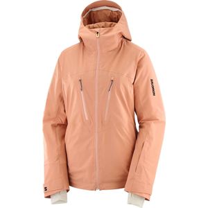 Salomon - Dames ski jassen - Brilliant Jacket W Cork voor Dames - Maat S - Beige