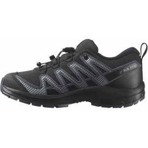 Salomon - Kinder wandelschoenen - XA Pro V8 WP J Black / Turbulence / Quarry voor Unisex - Kindermaat 38 - Zwart