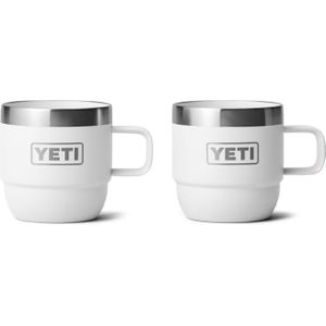 Yeti - Espresso 6Oz Mug 2 Pk White voor Unisex - Wit