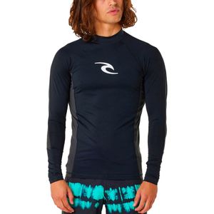 Rip Curl - Zwemkleding en poncho's - Waves UPF Perf L/S M Black voor Heren - Maat L - Zwart