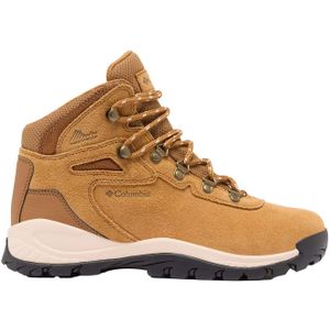 Columbia - Dames wandelschoenen - Newton Ridge Plus Waterproof Amped Elk Dark Stone voor Dames - Maat 6,5 US - Beige