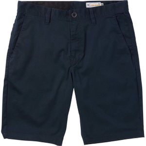 Volcom - Korte broeken - Frickin Modern Stretch Short 21 Dark Navy voor Heren - Maat 36 US - Marine blauw