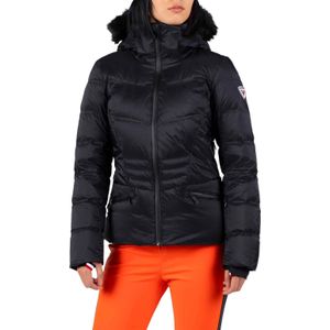 Rossignol - Dames donsjassen - W Joseray Down Jacket Black voor Dames van Nylon - Maat S - Zwart