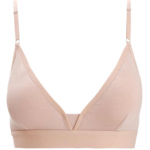 Icebreaker - Dames wandel- en bergkleding - W Merino Siren Bra Praline voor Dames - Maat XS - Beige