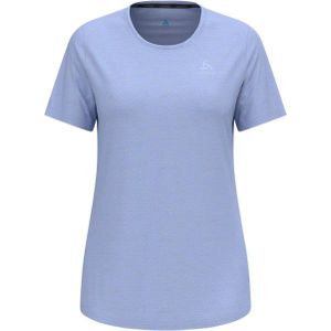 Odlo - Trail / Running dameskleding - Essential Linencool T-Shirt Crew Neck SS Blue Heron Melange voor Dames - Maat S - Blauw