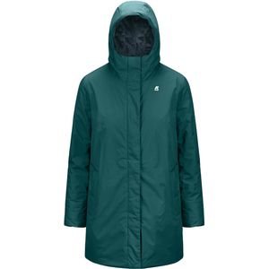 K-Way - Jassen - Sophie Micro Ripstop Prim Green P Blue voor Dames van Nylon - Maat L - Groen